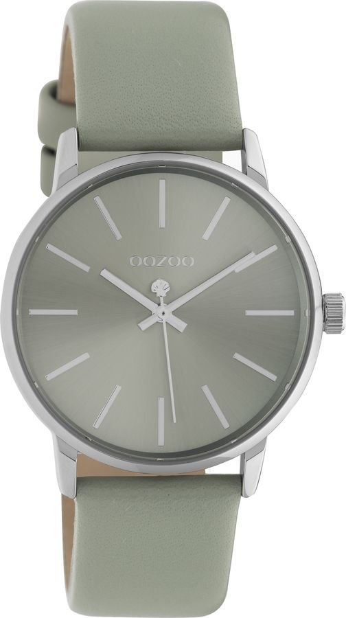 OOZOO Timepieces Grey Leather Strap C10723